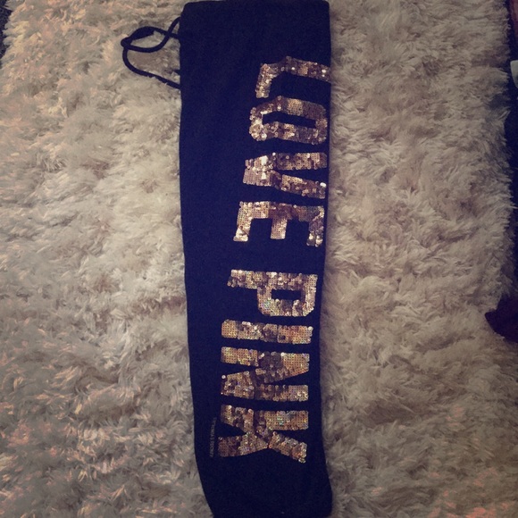 PINK Victoria's Secret Pants - VS PINK BLING CAPRI SWEATS